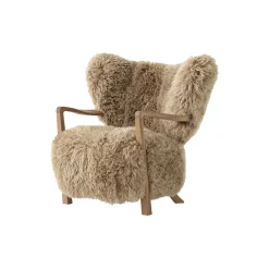 Wulff ATD2 Lounge Chair, sheepskin honey/oiled oak