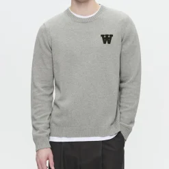 WWTay Pullover, light melange grey