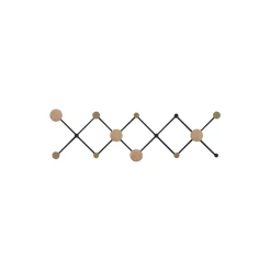 X•TEND knagerække, sort/eg