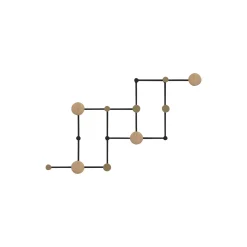 X•TEND knagerække, sort/eg