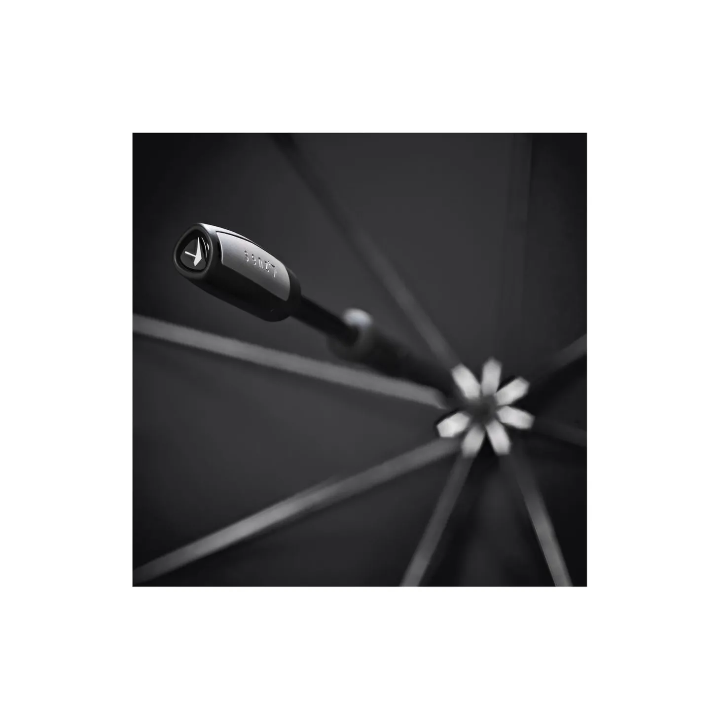 XXL stick storm umbrella, pure black