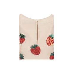 Yvonne Frill Dress, strawberry