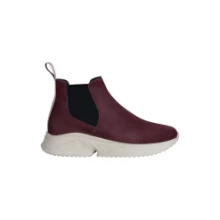 Zarah Sneaker Boot, burgundy/ivory