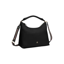 Zita Hobo Bag M, black coloured