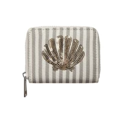 ZoeSK Wallet, brown thin stripe