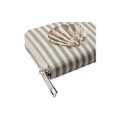 ZoeSK Wallet, brown thin stripe